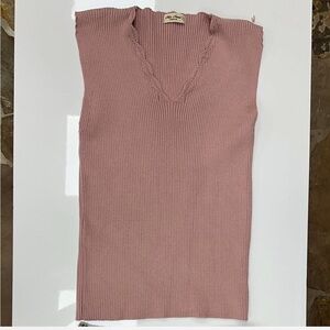 Pink sweater vest brand new without tags #y2k